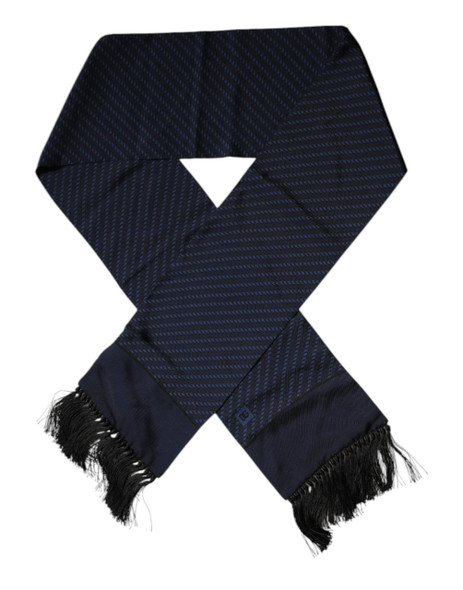 Dark Blue Fantasy Fringes Neck Wrap Scarf MS7441 Dark Blue Fantasy Fringes Neck Wrap Scarf MS7441