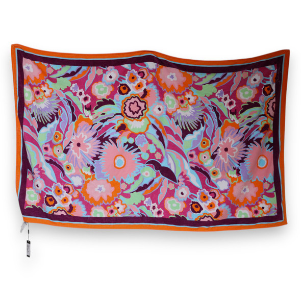 Multicolor Floral Print Cotton Beach Towel Multicolor Floral Print Cotton Beach Towel