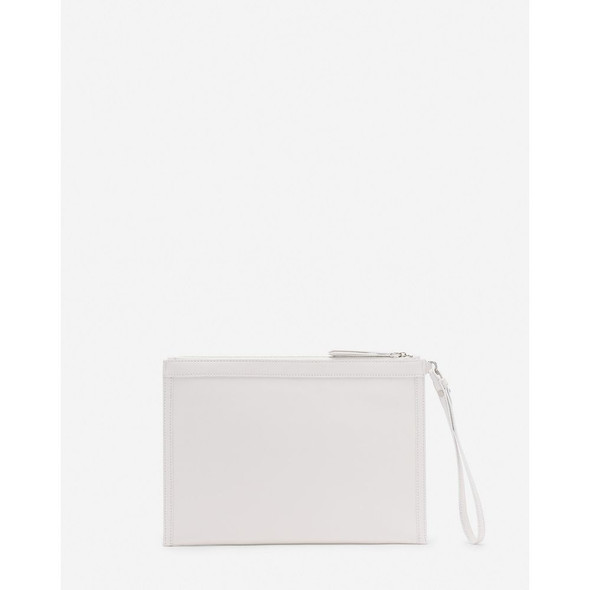 White Leather Men Pouch Wallet White Leather Men Pouch Wallet