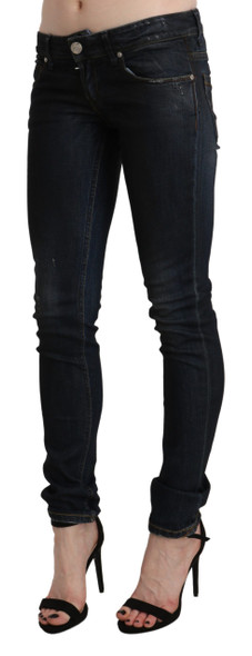 Black Washed Low Waist Skinny Denim Jeans Black Washed Low Waist Skinny Denim Jeans