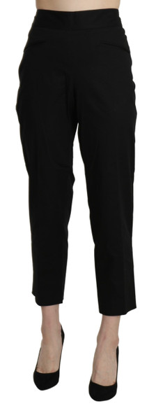 Black High Waist Straight Cropped Dress Pants Black High Waist Straight Cropped Dress Pants