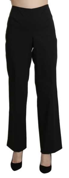 Black High Waist Straight Dress Trouser Pants Black High Waist Straight Dress Trouser Pants