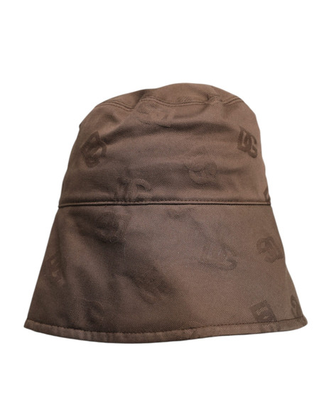 Brown Logo Monogram Cotton Bucket Cap Brown Logo Monogram Cotton Bucket Cap