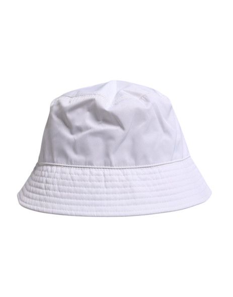 Dolce & Gabbana White Cotton Wide Brim Bucket Hat Dolce & Gabbana White Cotton Wide Brim Bucket Hat