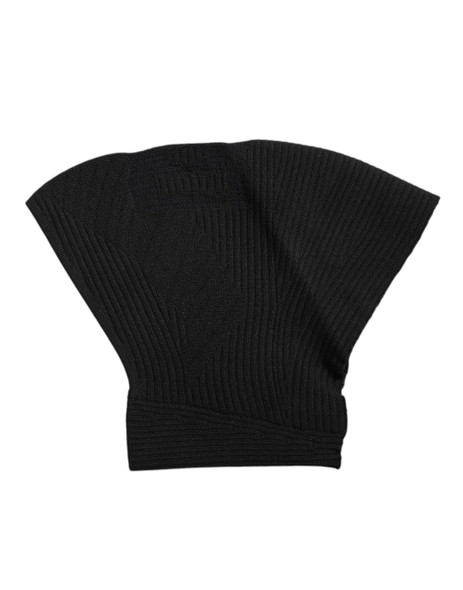 Dolce & Gabbana Black Nylon Knitted Ski Mask Balaclava Dolce & Gabbana Black Nylon Knitted Ski Mask Balaclava