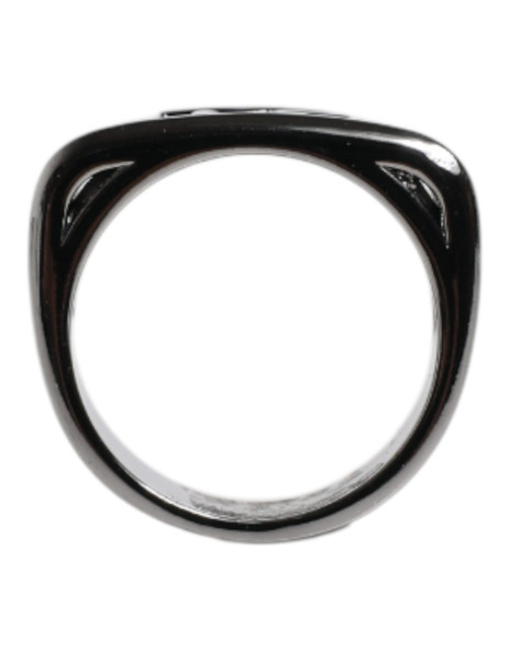Silver Tone Brass Anello DG Logo Ring Silver Tone Brass Anello DG Logo Ring