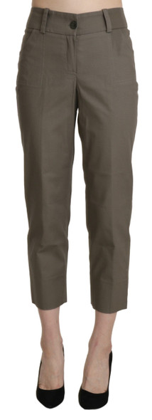 BENCIVENGA Gray High Waist Cropped Dress Trouser Pants BENCIVENGA Gray High Waist Cropped Dress Trouser Pants