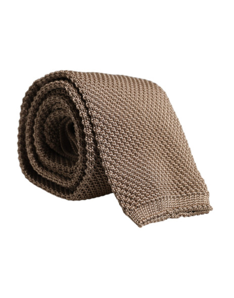 Brown Silk Adjustable Necktie Tie Brown Silk Adjustable Necktie Tie