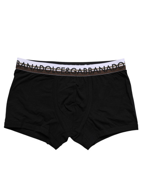 Black Cotton Stretch Regular Boxer Underwear Black Cotton Stretch Regular Boxer Underwear