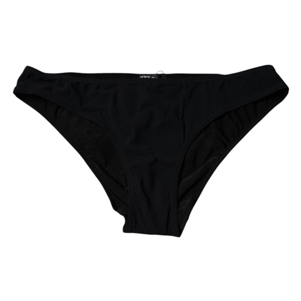 Black Nylon Stretch Mid Waist Panty Underwear Black Nylon Stretch Mid Waist Panty Underwear