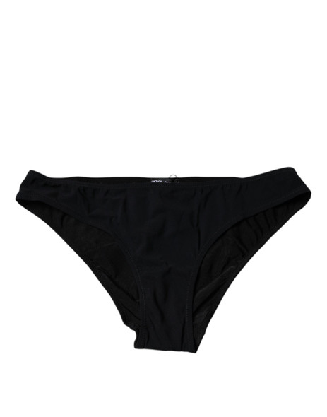 Black Nylon Stretch Mid Waist Panty Underwear Black Nylon Stretch Mid Waist Panty Underwear
