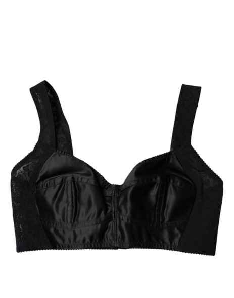 Black Nylon Balconcino Brassiere Underwear Black Nylon Balconcino Brassiere Underwear