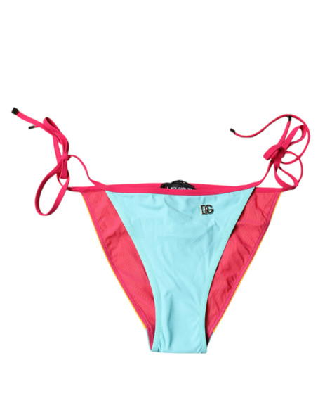 Dolce & Gabbana Multicolor Logo Swimsuit Bikini Bottom Swimwear Dolce & Gabbana Multicolor Logo Swimsuit Bikini Bottom Swimwear