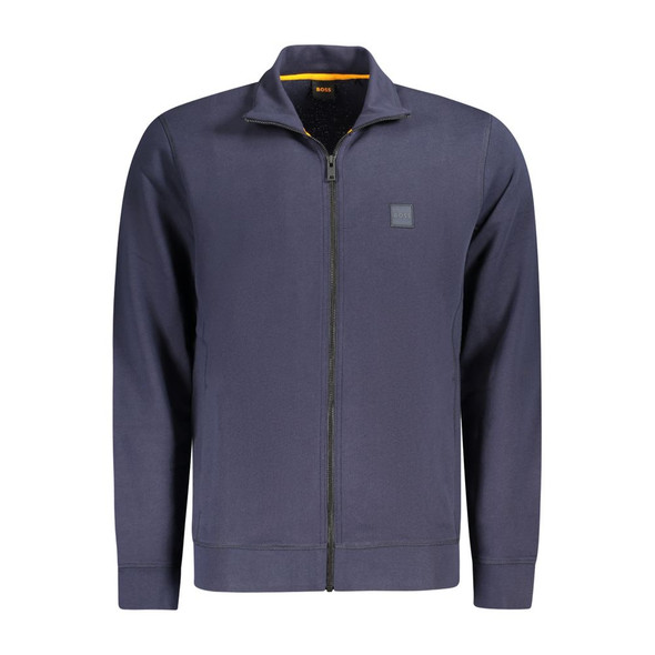 Hugo Boss Blue Cotton Sweater Hugo Boss Blue Cotton Sweater