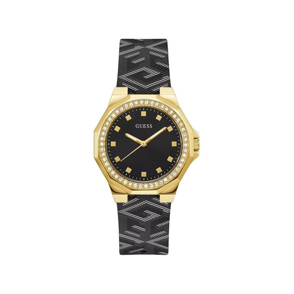 Guess Black Leather Watch Guess Black Leather Watch