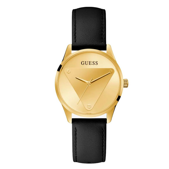 Guess Black Leather Watch GUGW0642L1AC Guess Black Leather Watch GUGW0642L1AC