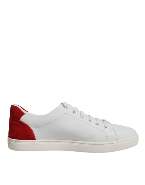 Dolce & Gabbana White Suede Leather Low Top Sneakers Shoes MV2741 Dolce & Gabbana White Suede Leather Low Top Sneakers Shoes MV2741
