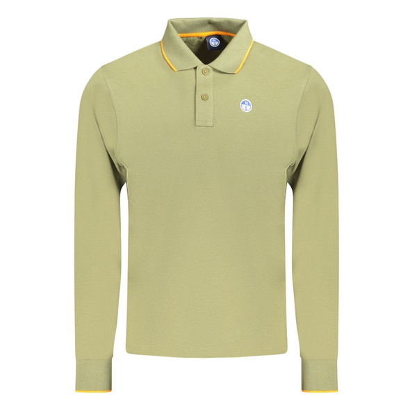 North Sails Green Cotton Men Polo Shirt North Sails Green Cotton Men Polo Shirt