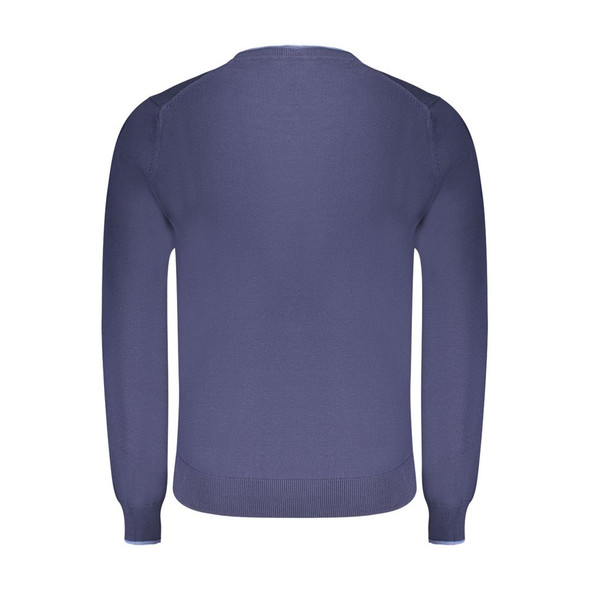 North Sails Blue Cotton Men Sweater NO-35815 North Sails Blue Cotton Men Sweater NO-35815