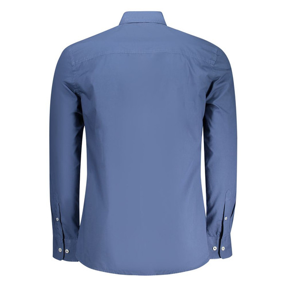 North Sails Blue Cotton Men Shirt NO-35819 North Sails Blue Cotton Men Shirt NO-35819