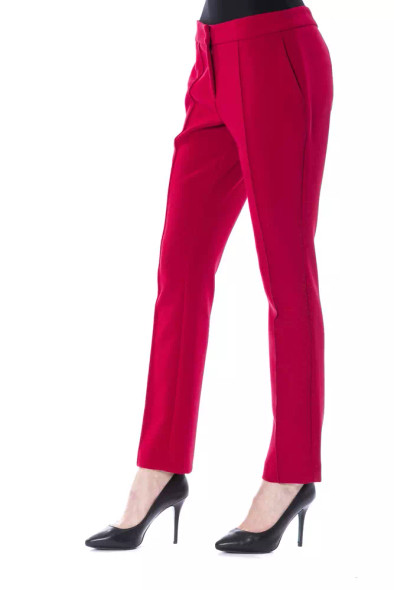 BYBLOS Fuchsia Polyester Women Pant BYBLOS Fuchsia Polyester Women Pant