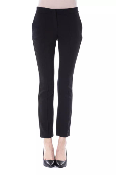 BYBLOS Black Polyester Women Pants BYBLOS Black Polyester Women Pants
