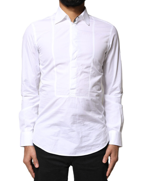 Dolce & Gabbana White Cotton Long Sleeves Formal Dress Shirt Dolce & Gabbana White Cotton Long Sleeves Formal Dress Shirt
