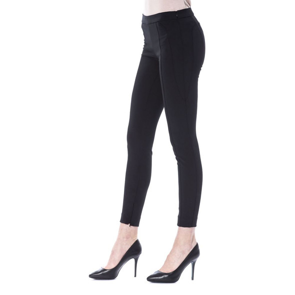 Black Polyester Women Pants BY-17640 Black Polyester Women Pants BY-17640