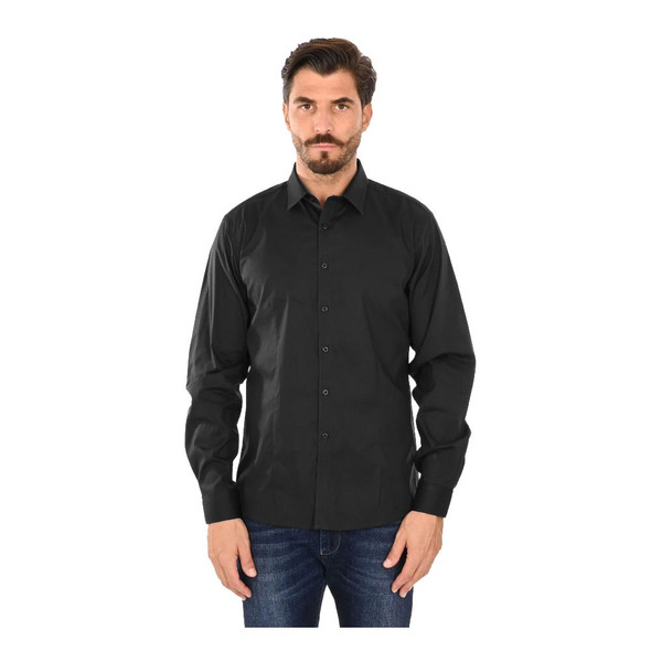 Black Cotton Men's Shirt BA-15080 Black Cotton Men's Shirt BA-15080