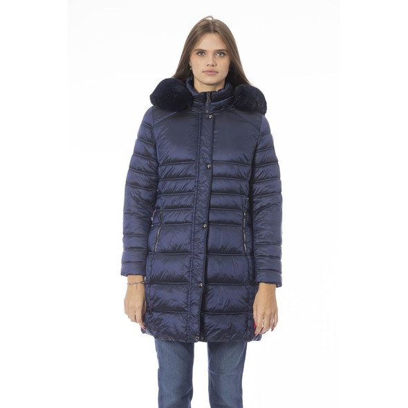 Light Blue Polyester Women Jacket BA-23899-FBB-335 Light Blue Polyester Women Jacket BA-23899-FBB-335