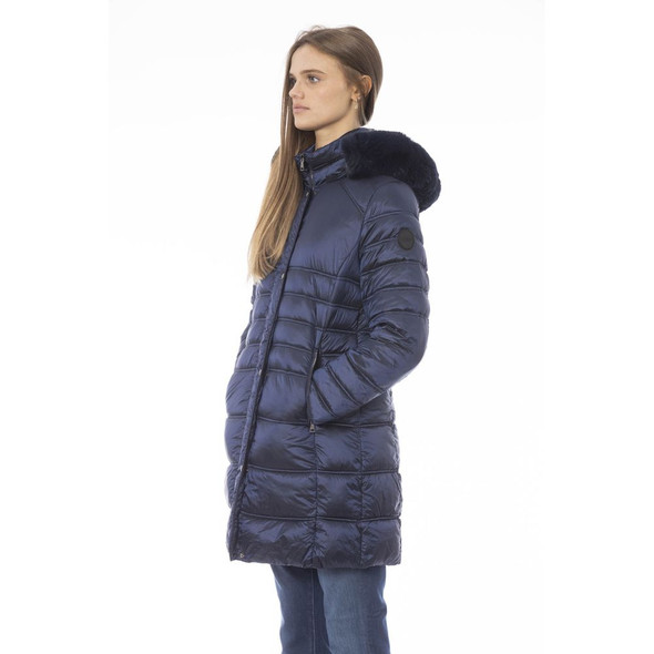 Light Blue Polyester Women Jacket BA-23899-FBB-335 Light Blue Polyester Women Jacket BA-23899-FBB-335