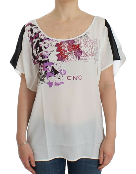 White motive print blouse White motive print blouse