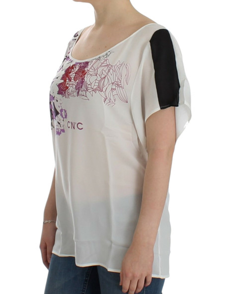 Costume National White motive print blouse Costume National White motive print blouse
