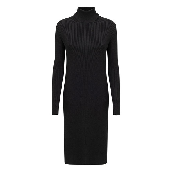 Bottega Veneta Black Wool Long Bottega Veneta Black Wool Long
