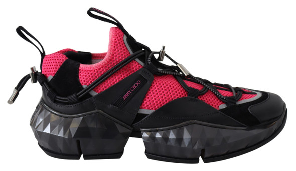 Electric Elegance Leather Mesh Sneakers Electric Elegance Leather Mesh Sneakers