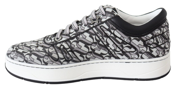 Glittering Slip-On Sneakers - Silver and Black Glittering Slip-On Sneakers - Silver and Black