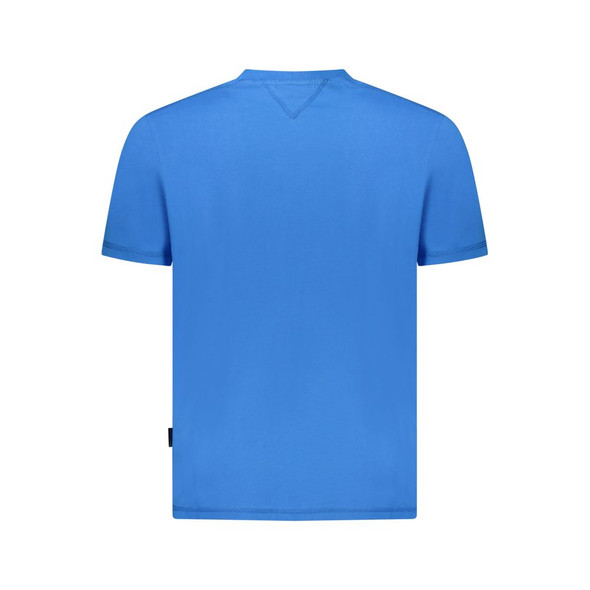 Napapijri Blue Cotton Men T-Shirt NA-35902 Napapijri Blue Cotton Men T-Shirt NA-35902