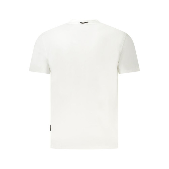 Napapijri White Cotton Men T-Shirt Napapijri White Cotton Men T-Shirt