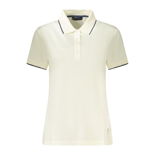White Cotton Women Polo Shirt NO-35916 White Cotton Women Polo Shirt NO-35916