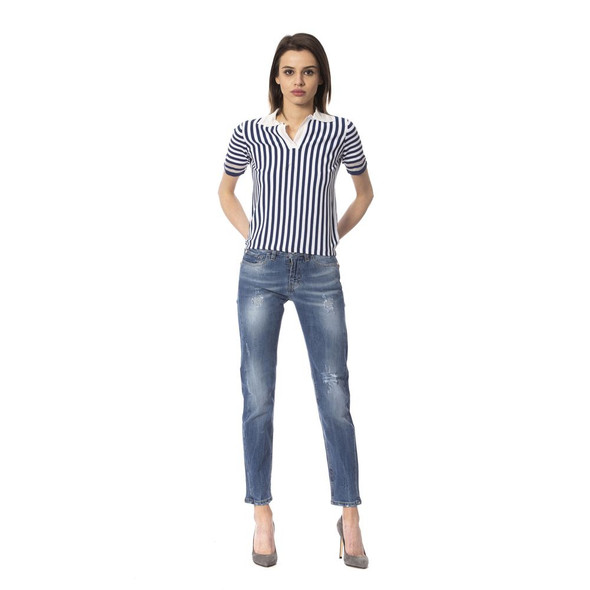 Blue Other Fibres Women Jeans FR-17267 Blue Other Fibres Women Jeans FR-17267