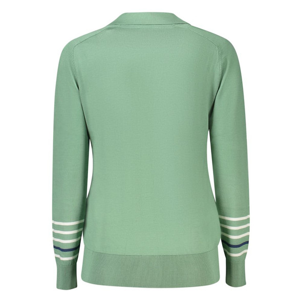 North Sails Green Cotton Women Sweater NO-35971 North Sails Green Cotton Women Sweater NO-35971