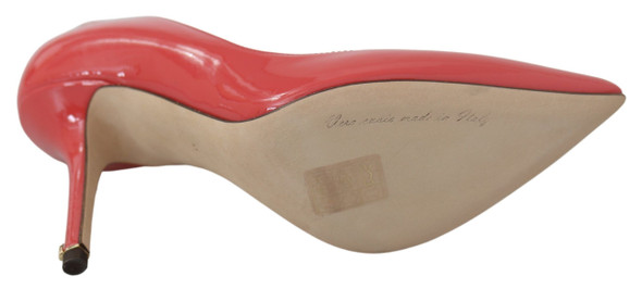 Dolce & Gabbana Dark Pink Patent Leather Heels Pumps Dolce & Gabbana Dark Pink Patent Leather Heels Pumps