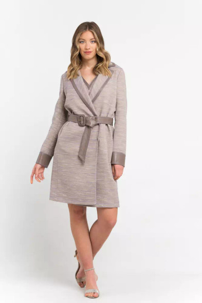 Beige Cotton Women Coat Beige Cotton Women Coat