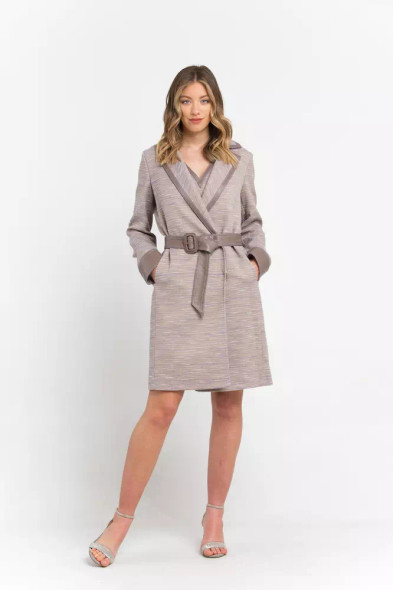 Beige Cotton Women Coat Beige Cotton Women Coat