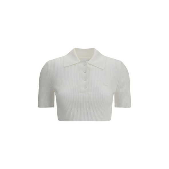 Courrèges Cropped Polo Shirt Courrèges Cropped Polo Shirt