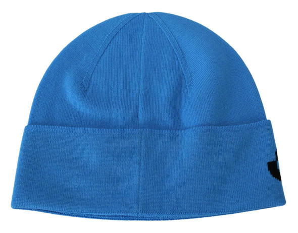 Blue Wool Unisex Winter Warm Beanie Hat Blue Wool Unisex Winter Warm Beanie Hat