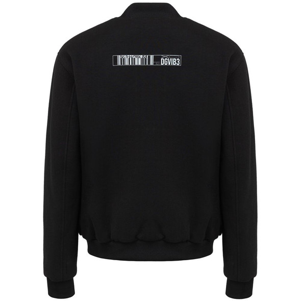 Dolce & Gabbana Black Viscose Jackets & Coat Dolce & Gabbana Black Viscose Jackets & Coat