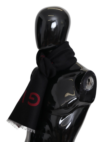 Black Red Wool Unisex Winter Warm Wrap Scarf Shawl Black Red Wool Unisex Winter Warm Wrap Scarf Shawl