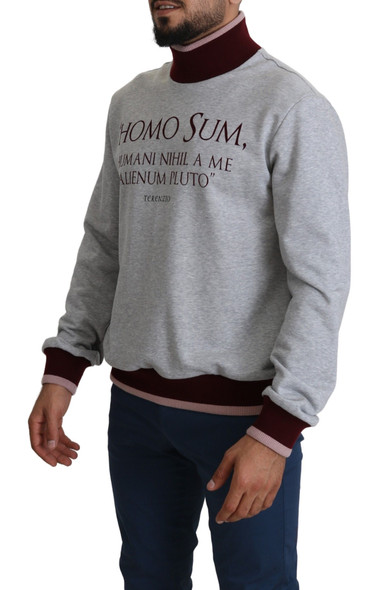 Gray Homo Sum Turtleneck Pullover Sweater Gray Homo Sum Turtleneck Pullover Sweater