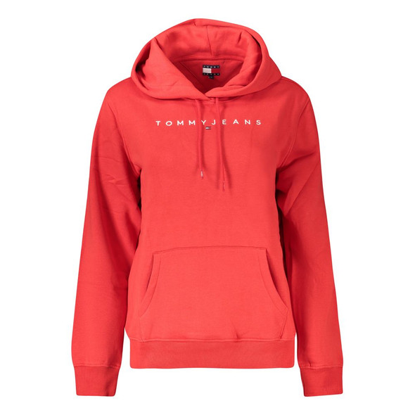 Tommy Hilfiger Red Organic Cotton Women Sweater Tommy Hilfiger Red Organic Cotton Women Sweater